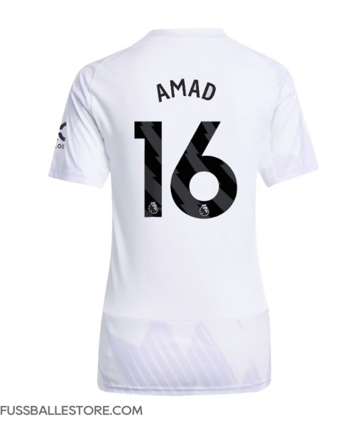 Günstige Manchester United Amad Diallo #16 Auswärtstrikot Damen 2025-26 Kurzarm Günstige Manchester United Amad Diallo #16 Auswärtstrikot Damen 2025-26 Kurzarm